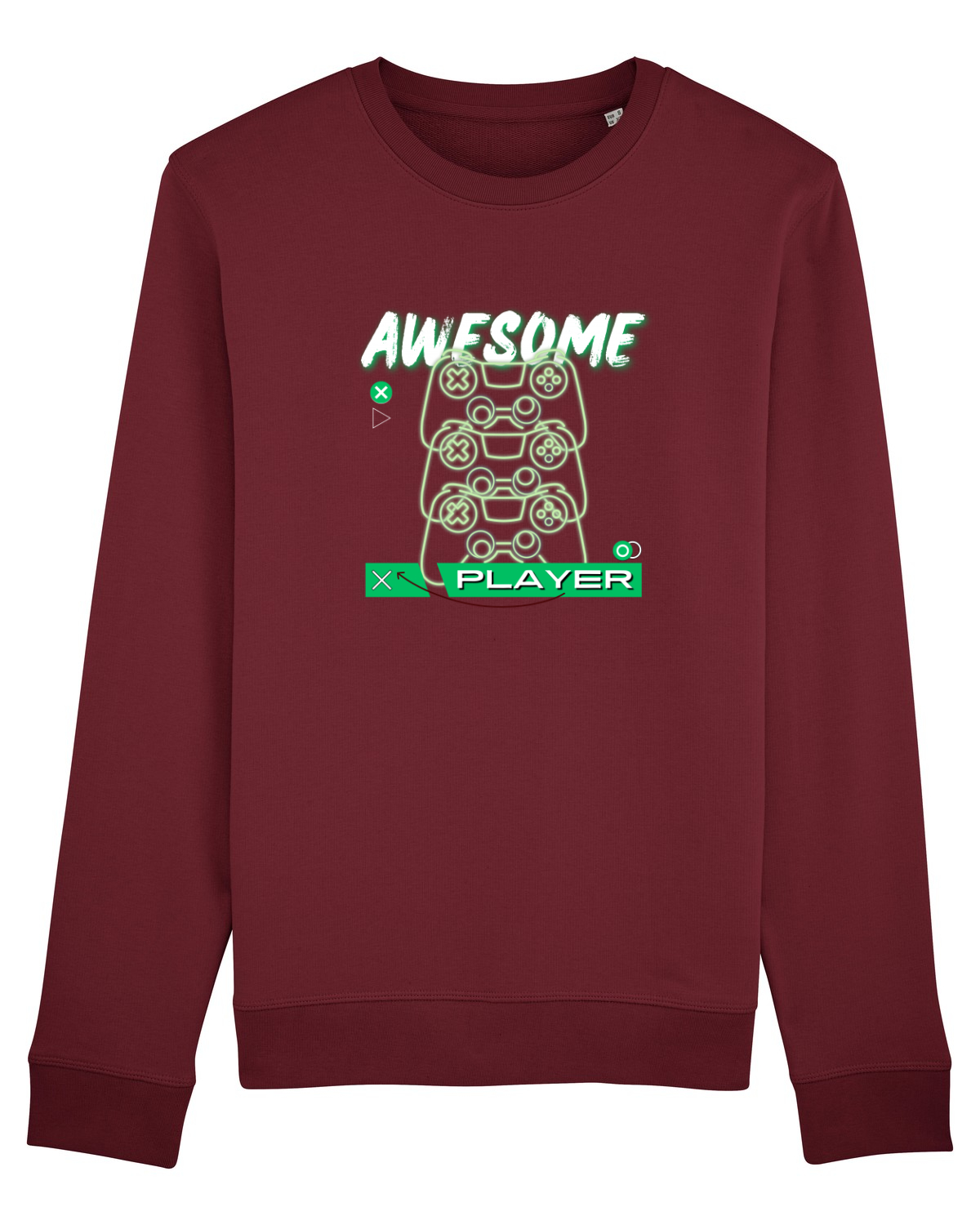 Bluză mânecă lungă Unisex Rise Burgundy