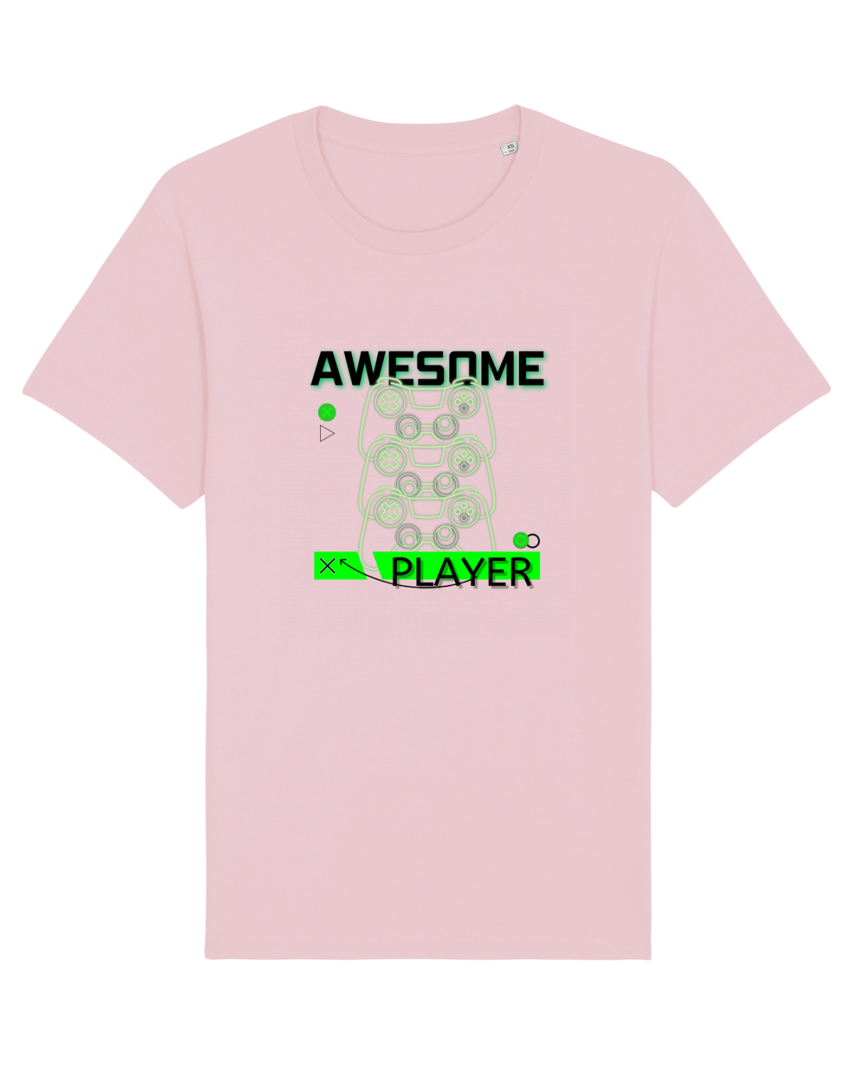Tricou mânecă scurtă Unisex Rocker Cotton Pink