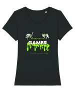 Hardcore Gamer  Tricou mânecă scurtă guler larg fitted Damă Expresser