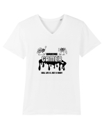Hardcore Gamer  Tricou mânecă scurtă guler V Bărbat Presenter