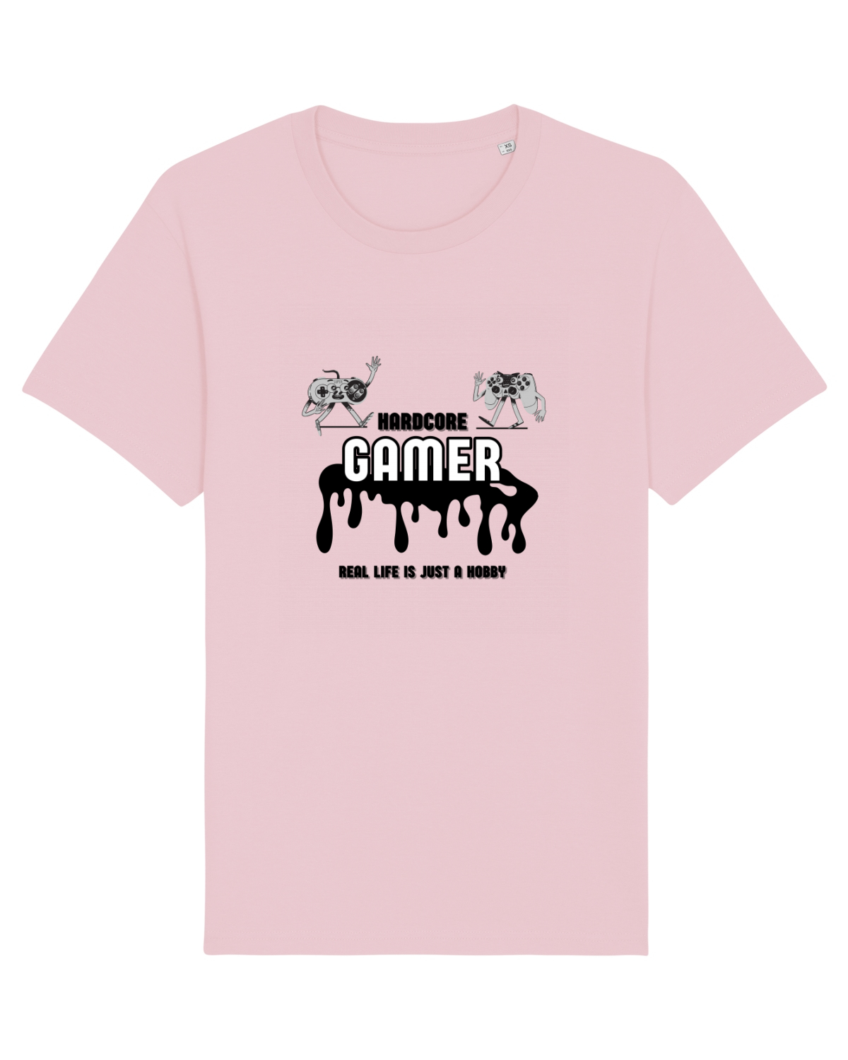 Tricou mânecă scurtă Unisex Rocker Cotton Pink