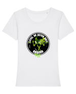 Level Up  Tricou mânecă scurtă guler larg fitted Damă Expresser