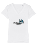 Gamer Play Tricou mânecă scurtă guler V Damă Evoker