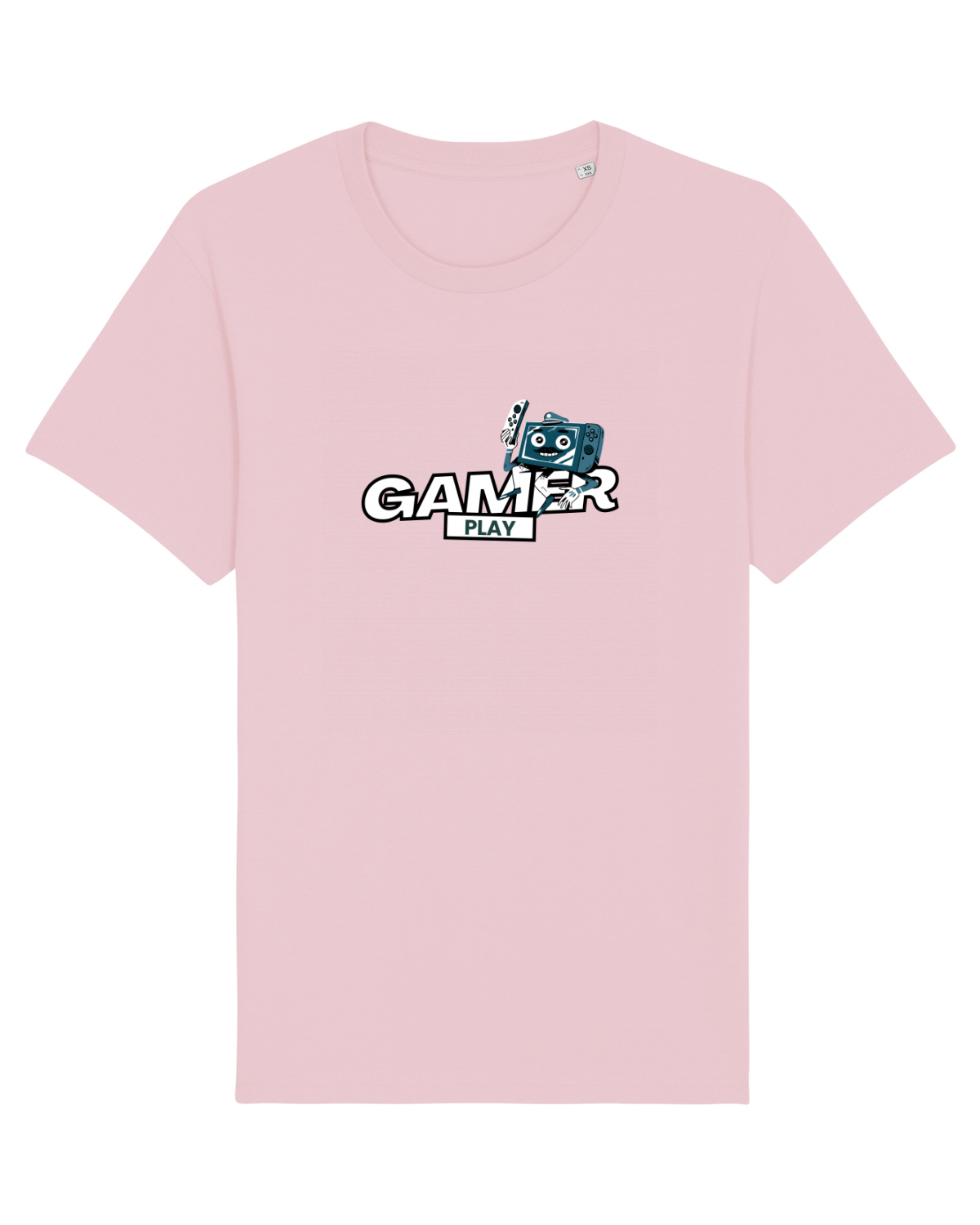 Tricou mânecă scurtă Unisex Rocker Cotton Pink