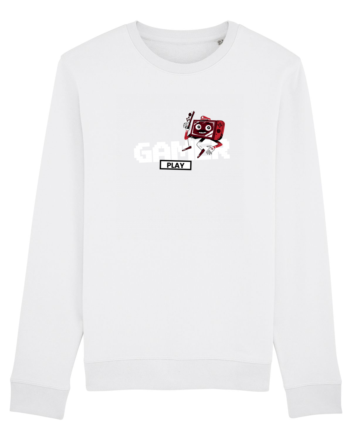 Bluză mânecă lungă Unisex Rise White