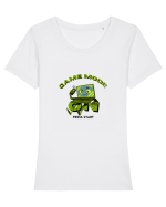 Game Mode Press Start Tricou mânecă scurtă guler larg fitted Damă Expresser