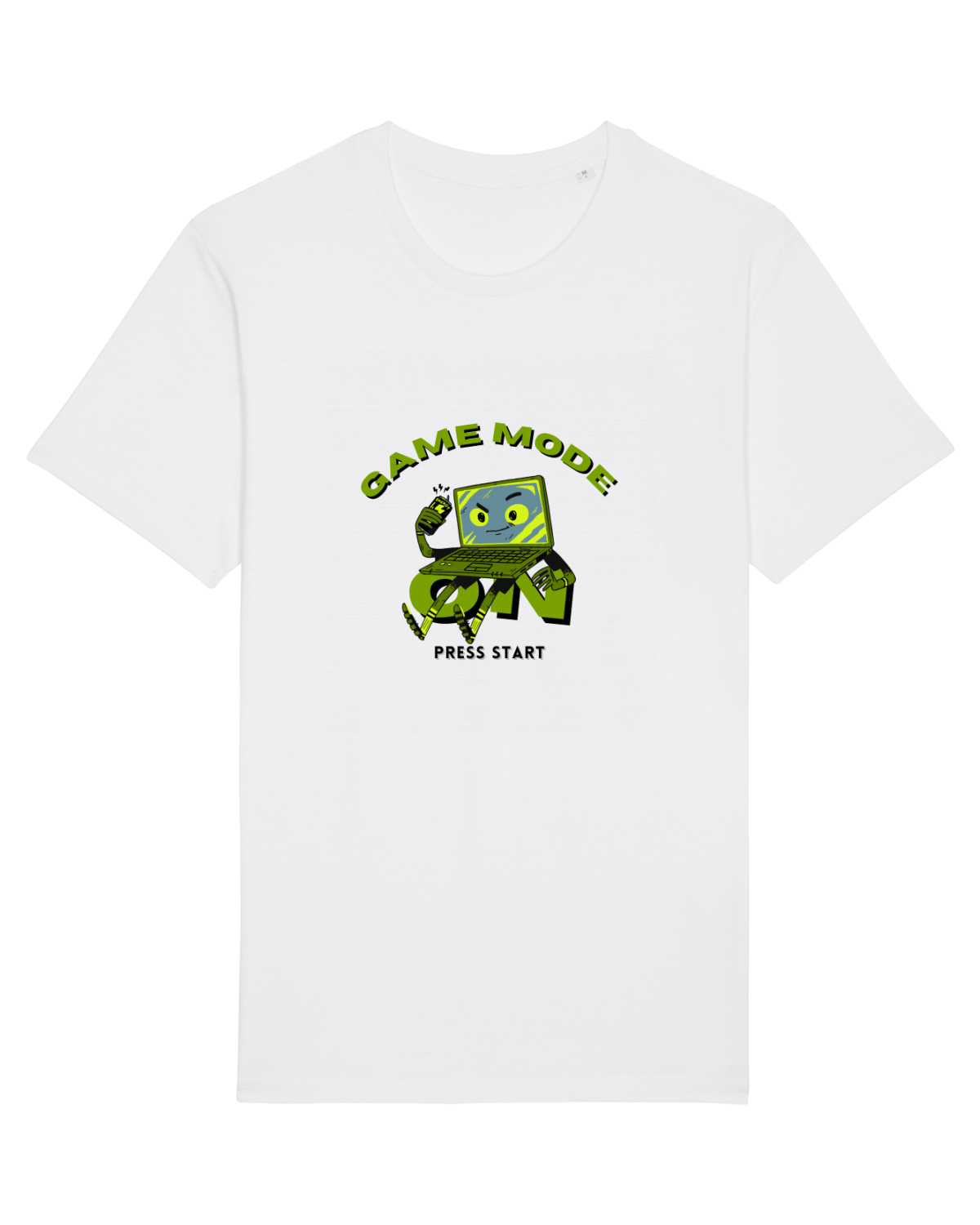 Tricou mânecă scurtă Unisex Rocker White