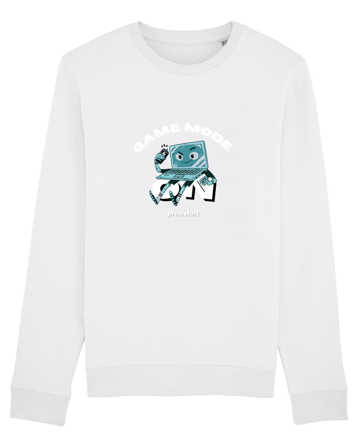 Bluză mânecă lungă Unisex Rise White