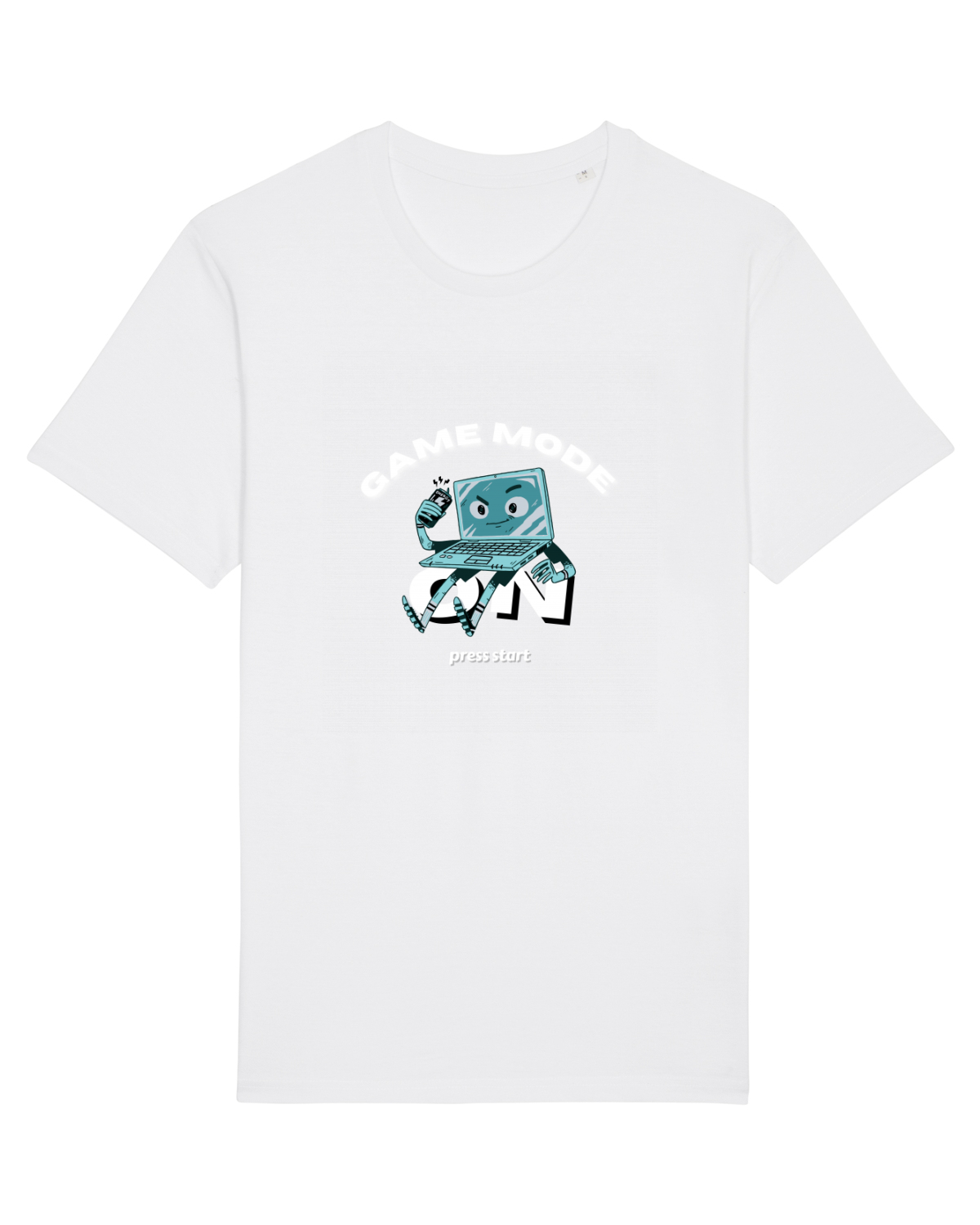 Tricou mânecă scurtă Unisex Rocker White