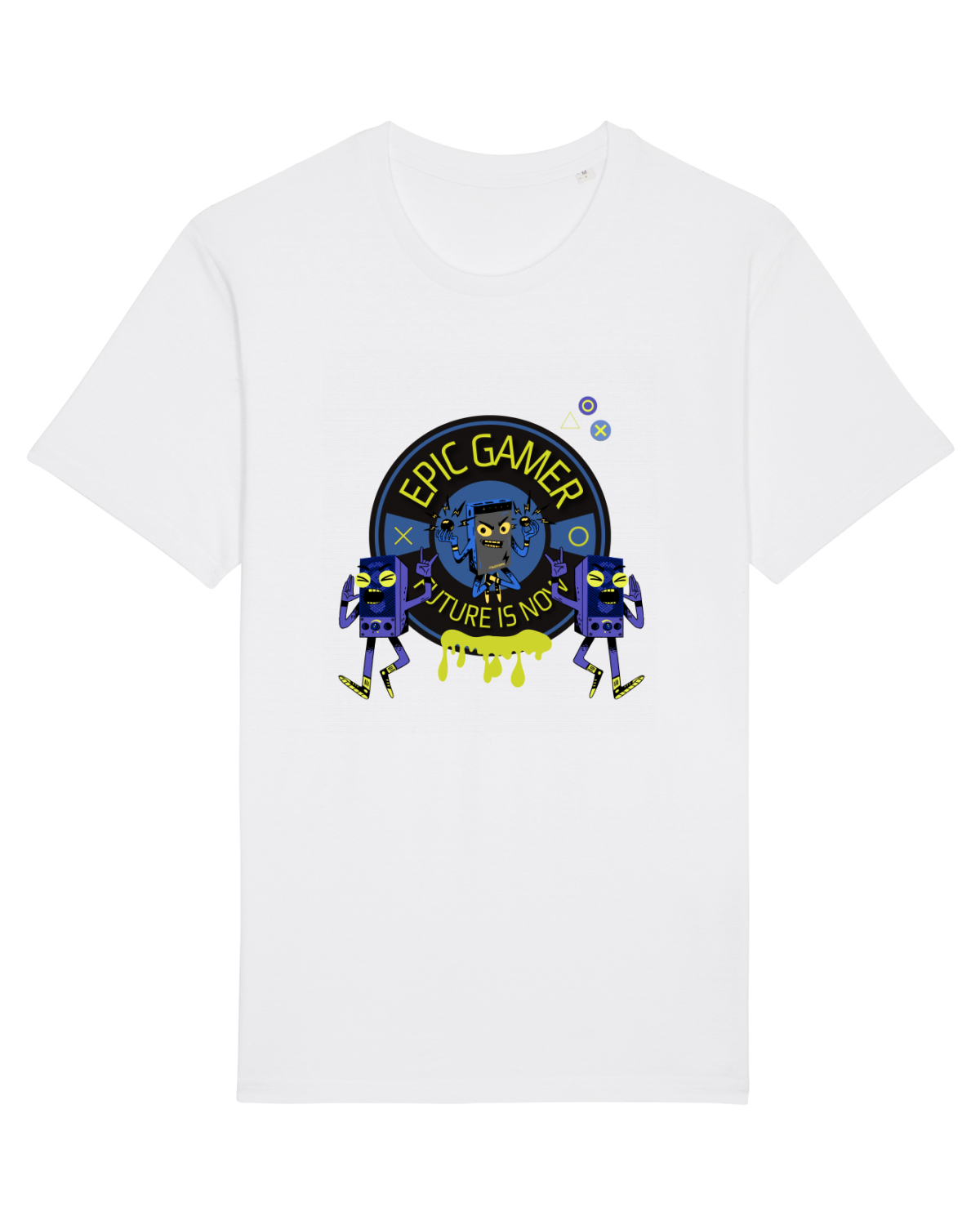 Tricou mânecă scurtă Unisex Rocker White