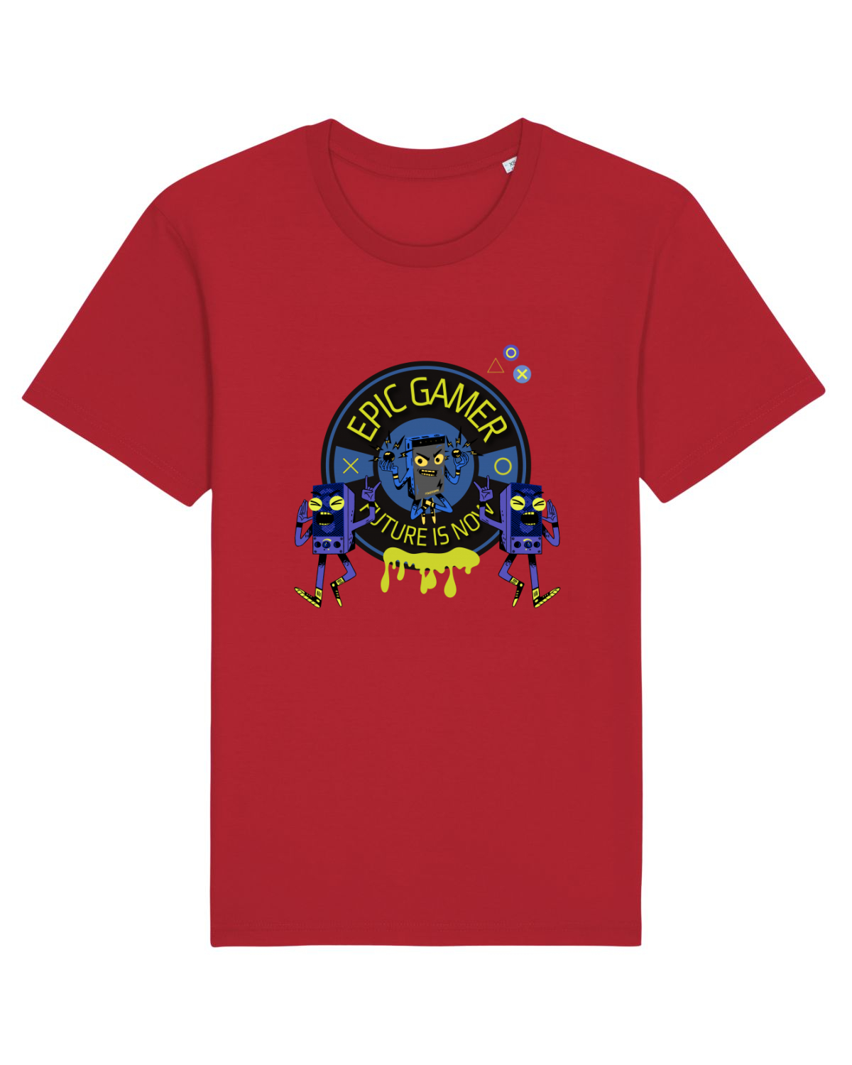 Tricou mânecă scurtă Unisex Rocker Red
