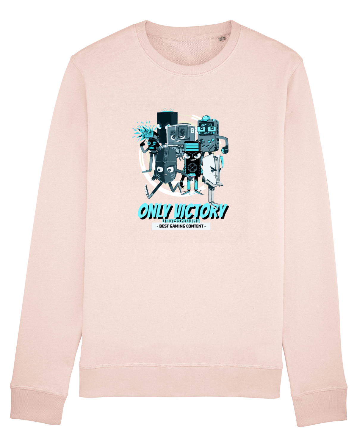 Bluză mânecă lungă Unisex Rise Candy Pink