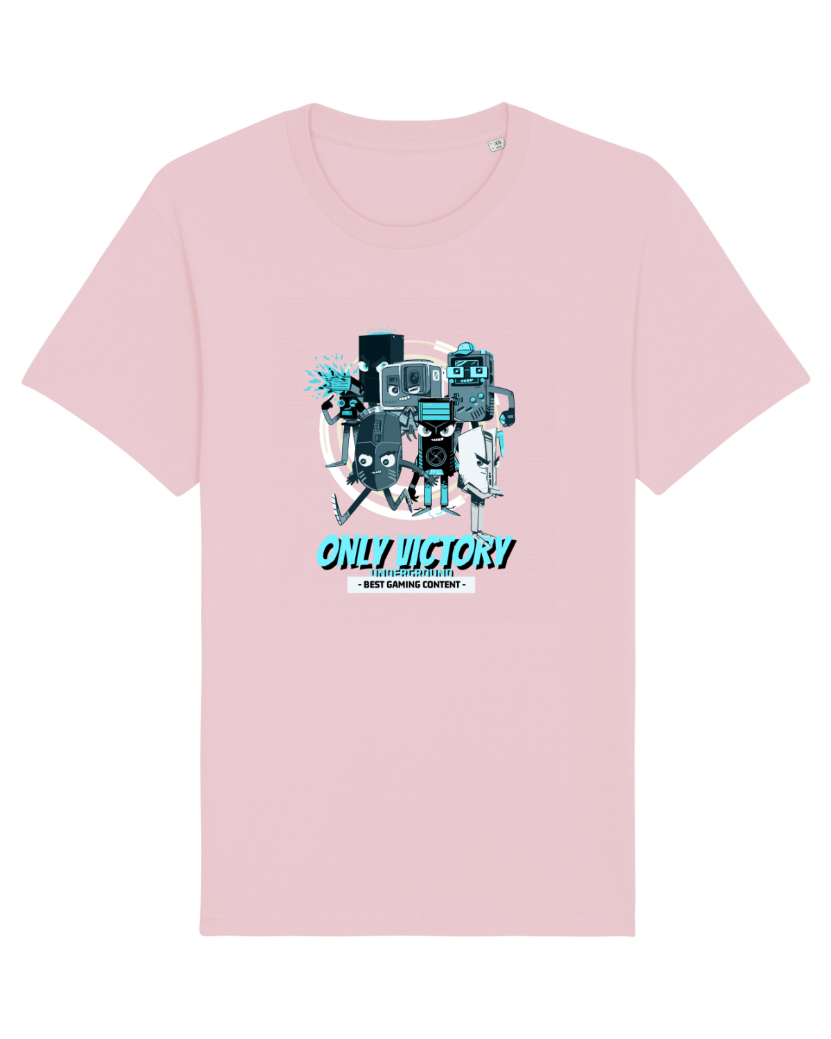 Tricou mânecă scurtă Unisex Rocker Cotton Pink