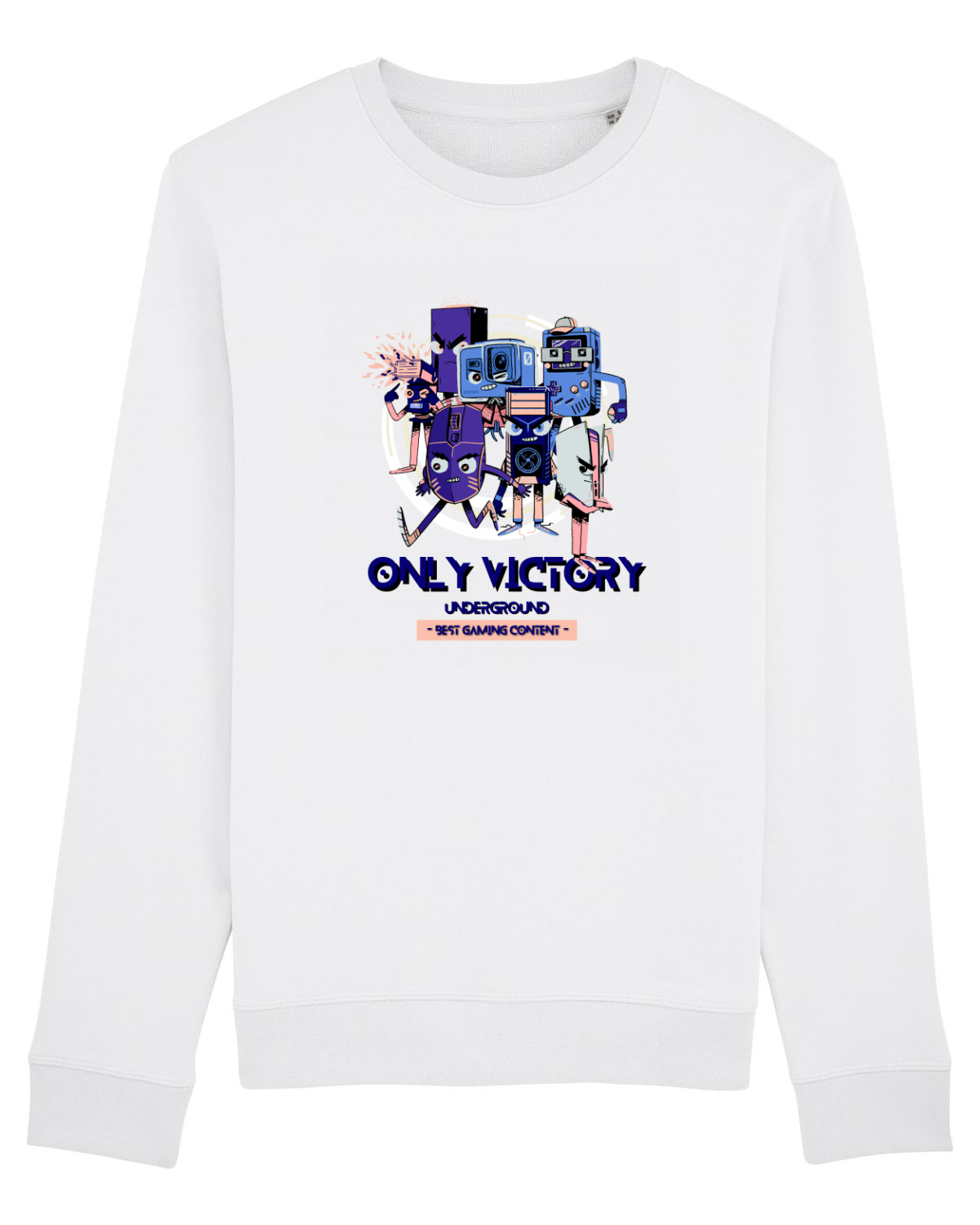 Bluză mânecă lungă Unisex Rise White
