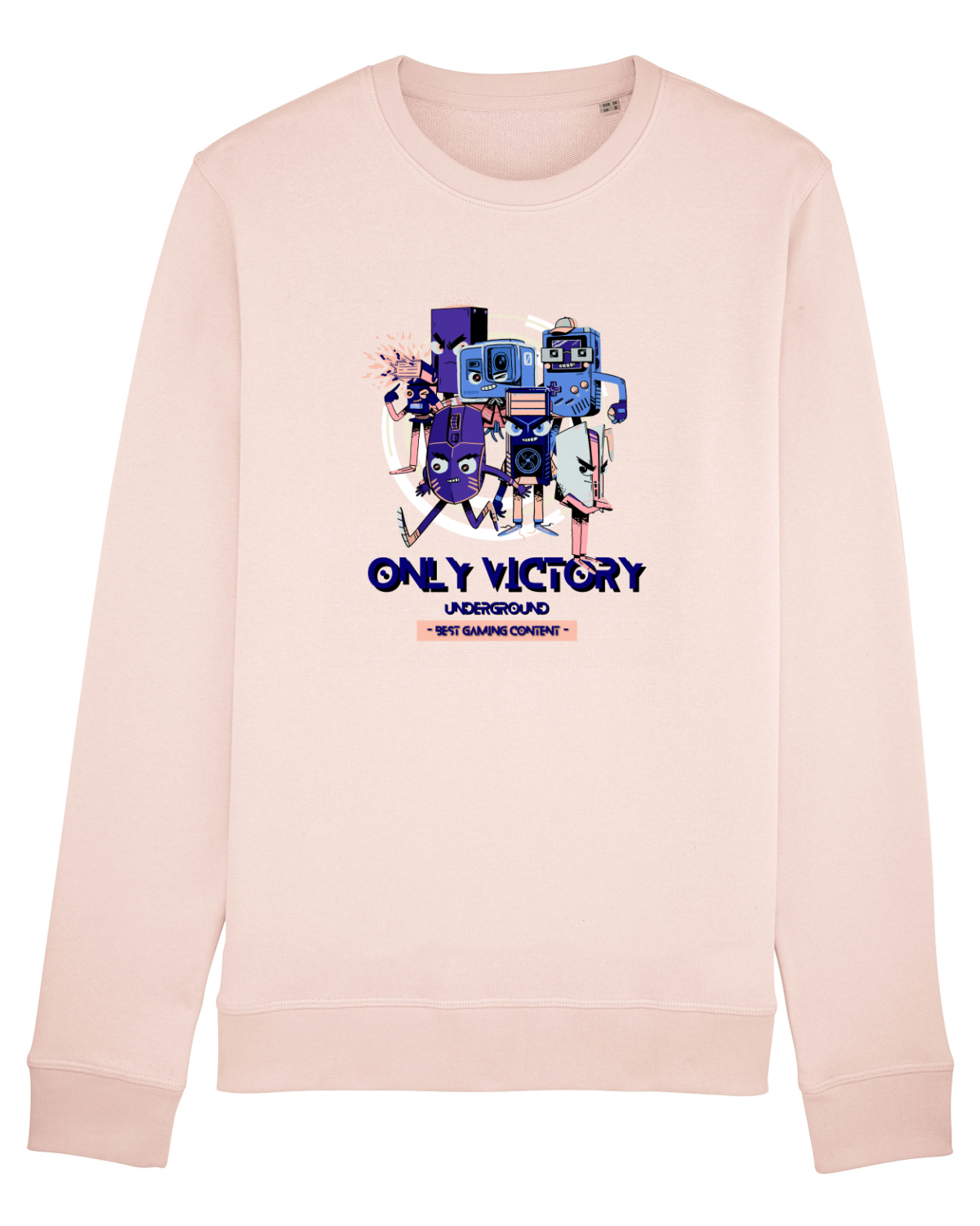 Bluză mânecă lungă Unisex Rise Candy Pink