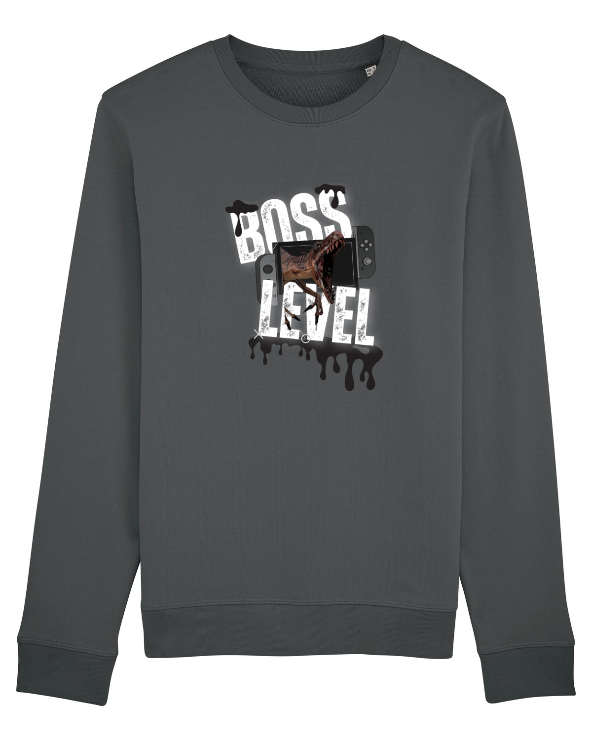 Bluză mânecă lungă Unisex Rise Anthracite