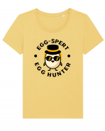 egg-spert egg hunter Tricou mânecă scurtă guler larg fitted Damă Expresser