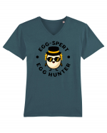 egg-spert egg hunter Tricou mânecă scurtă guler V Bărbat Presenter