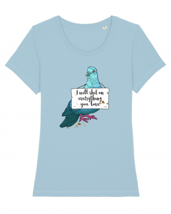 Funny pigeon Sky Blue