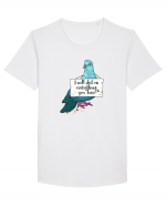 Funny pigeon Tricou mânecă scurtă guler larg Bărbat Skater