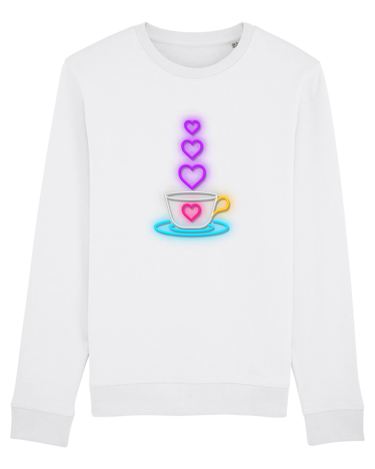 Bluză mânecă lungă Unisex Rise White