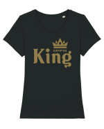 Crypto King Tricou mânecă scurtă guler larg fitted Damă Expresser