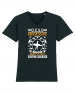 O.C.S.D Obssessive Compulsive Surfing Disorder Tricou mânecă scurtă guler V Bărbat Presenter