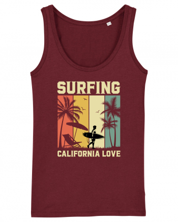 Surfing California Love Burgundy