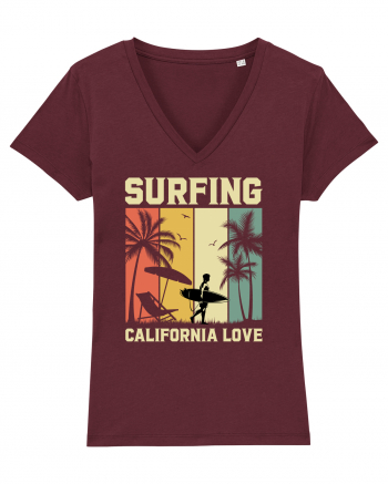 Surfing California Love Burgundy