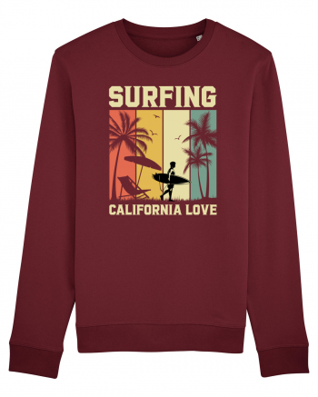 Surfing California Love Burgundy