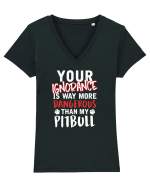 Dangerous Ignorance Tricou mânecă scurtă guler V Damă Evoker