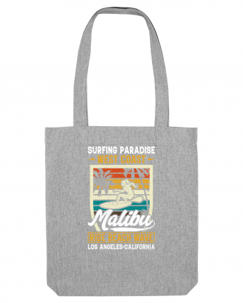 Surfing Paradise  West Coast Malibu Ride Beach Wave Los Angeles California Heather Grey