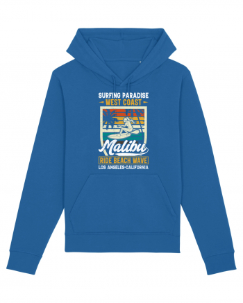 Surfing Paradise  West Coast Malibu Ride Beach Wave Los Angeles California Royal Blue