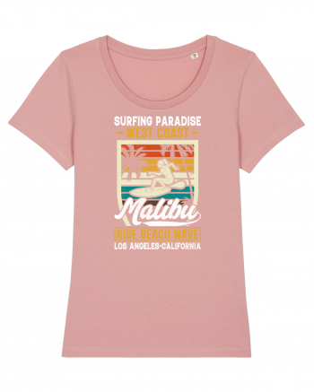 Surfing Paradise  West Coast Malibu Ride Beach Wave Los Angeles California Canyon Pink