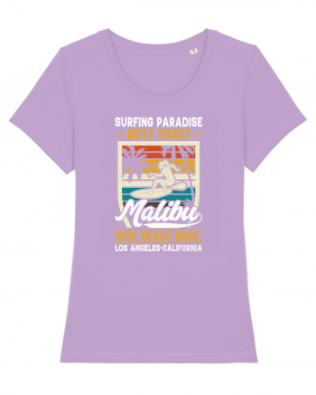 Surfing Paradise  West Coast Malibu Ride Beach Wave Los Angeles California Lavender Dawn