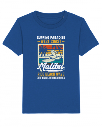 Surfing Paradise  West Coast Malibu Ride Beach Wave Los Angeles California Majorelle Blue