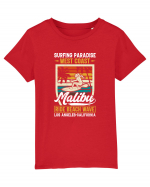 Surfing Paradise  West Coast Malibu Ride Beach Wave Los Angeles California Tricou mânecă scurtă  Copii Mini Creator