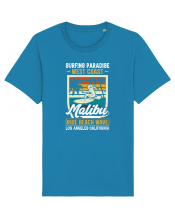 Surfing Paradise  West Coast Malibu Ride Beach Wave Los Angeles California Azur