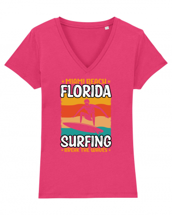 Miami Beach Florida Surfing Break The Waves Raspberry