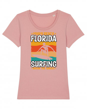 Miami Beach Florida Surfing Break The Waves Canyon Pink