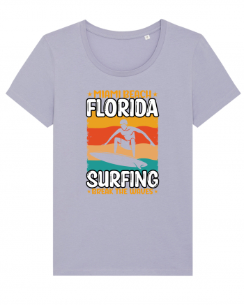 Miami Beach Florida Surfing Break The Waves Lavender