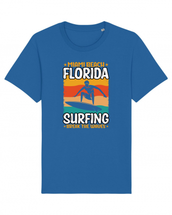 Miami Beach Florida Surfing Break The Waves Royal Blue