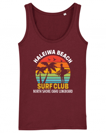 Haleiwa Beach Surf Club North Shore Oahu Longboard Burgundy