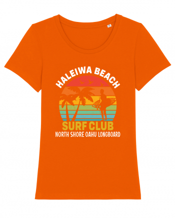 Haleiwa Beach Surf Club North Shore Oahu Longboard Bright Orange