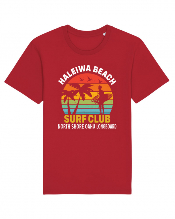 Haleiwa Beach Surf Club North Shore Oahu Longboard Red