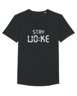 Stay Woke Tricou mânecă scurtă guler larg Bărbat Skater