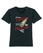 Trust the process Tricou mânecă scurtă guler V Bărbat Presenter