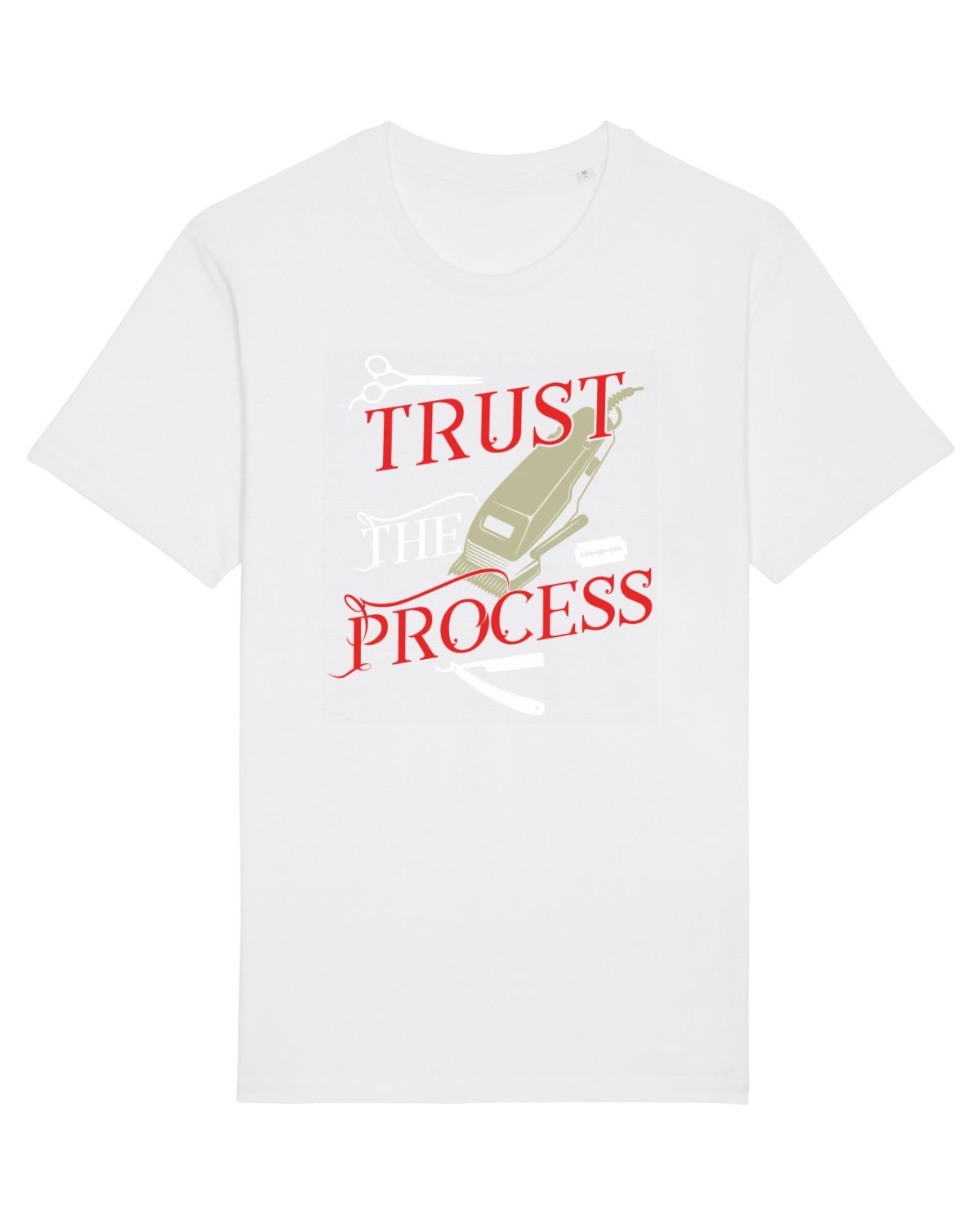Tricou mânecă scurtă Unisex Rocker White