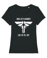 When Lost In Darkness Look For The Light TLOU Tricou mânecă scurtă guler larg fitted Damă Expresser