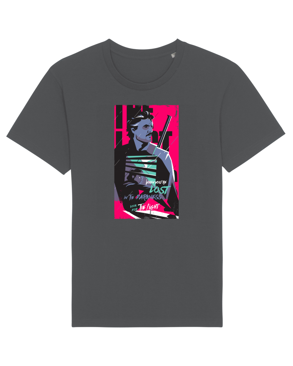 Tricou mânecă scurtă Unisex Rocker Anthracite